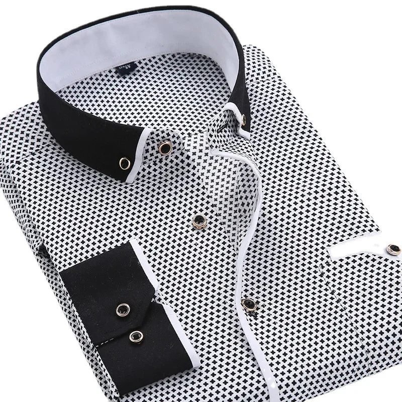 Long Sleeve Button Down Shirt Classic For Men | Brent