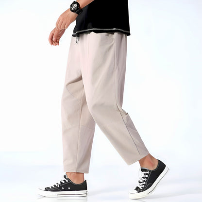 Cropped Drawstring Trousers Versatile for Men | Ardent