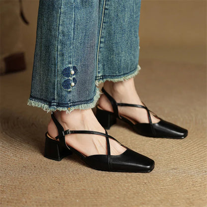 Elegant block-heel evening heels for women | Cecelia - 7
