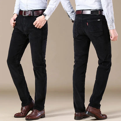 Classic Corduroy Trousers Versatile for Men | Harrington