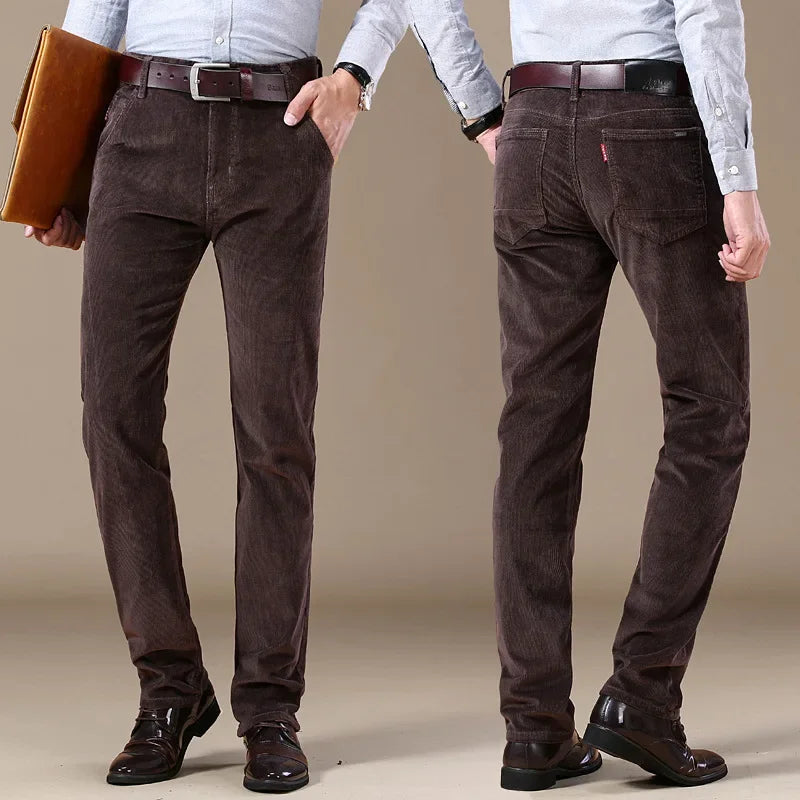 Classic Corduroy Trousers Versatile for Men | Harrington