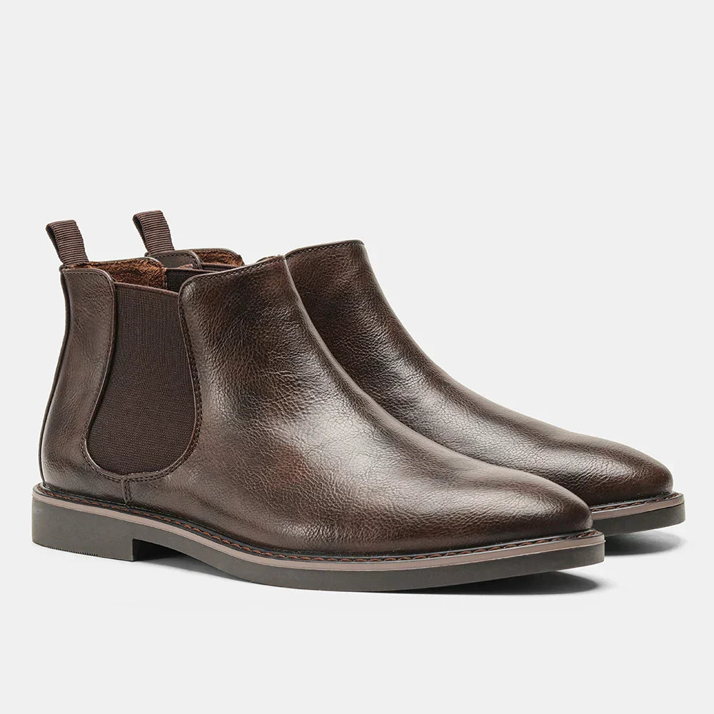 Classic lace-up leather ankle boots for men | Emerson -6