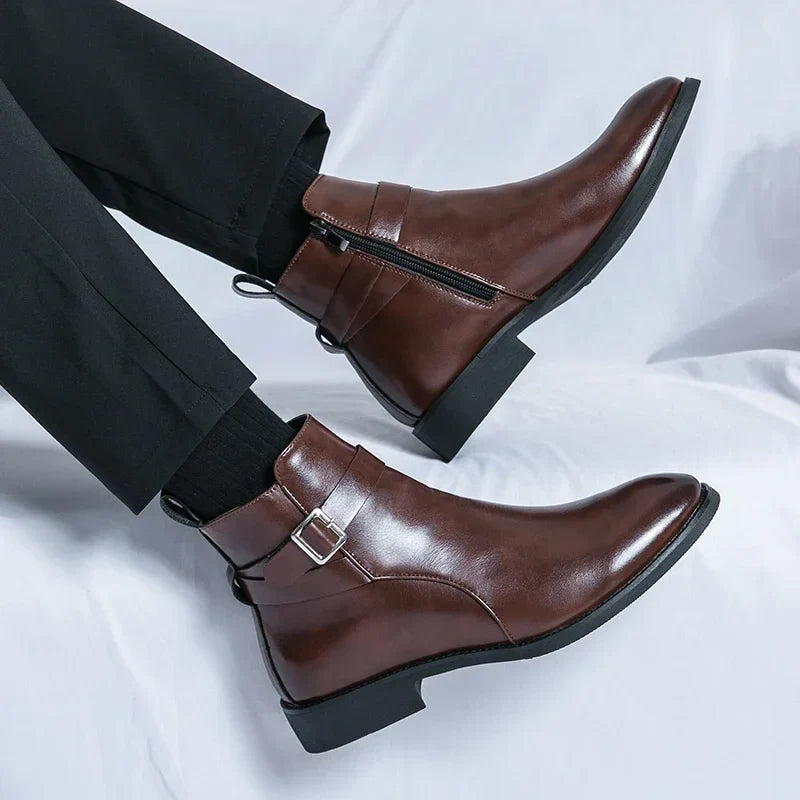 Classic leather chelsea boots for men | Sergio - 8