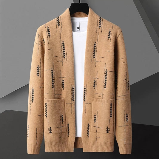Classic cosy open-front cardigan for men | Vendici - 1