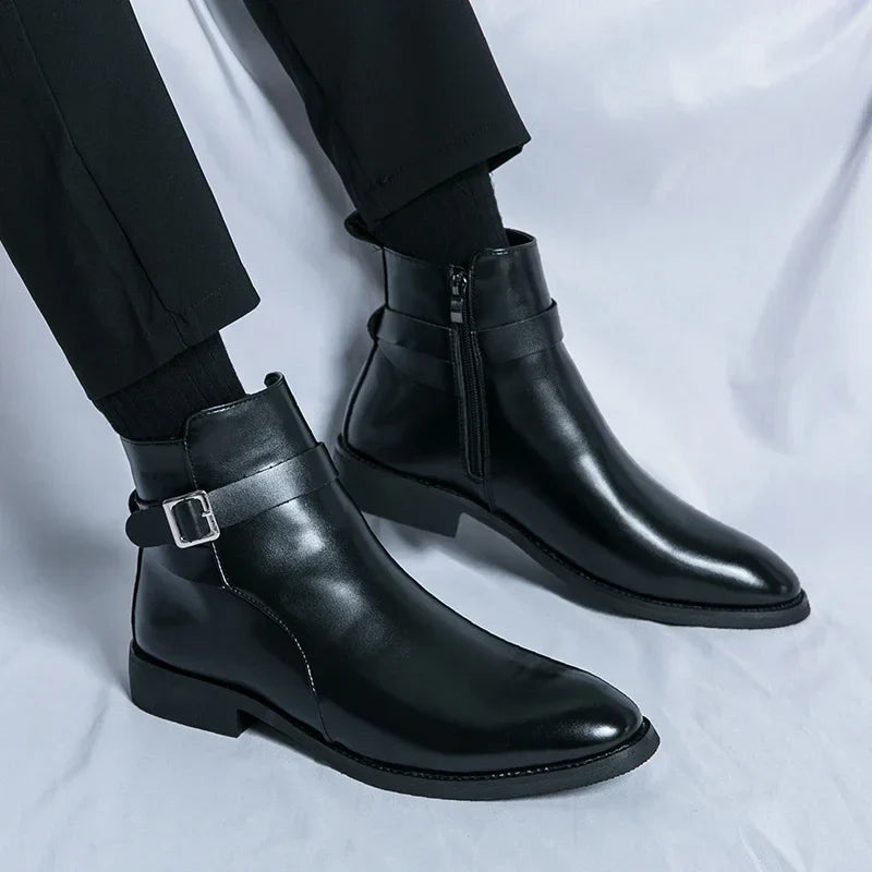 Classic leather chelsea boots for men | Sergio - 16