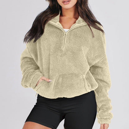 Classic half-zip knit sweater for women | Alpine - 6