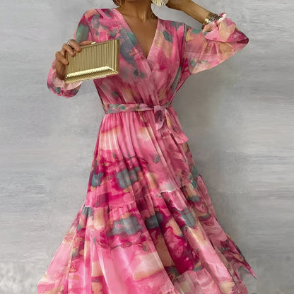 Elegant everyday floral summer midi dress for women | Marizanne -2