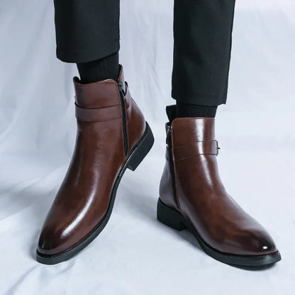 Classic leather chelsea boots for men | Sergio - 6