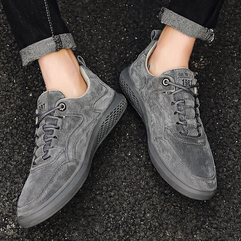 Classic suede casual trainers for men | 1987 - 3