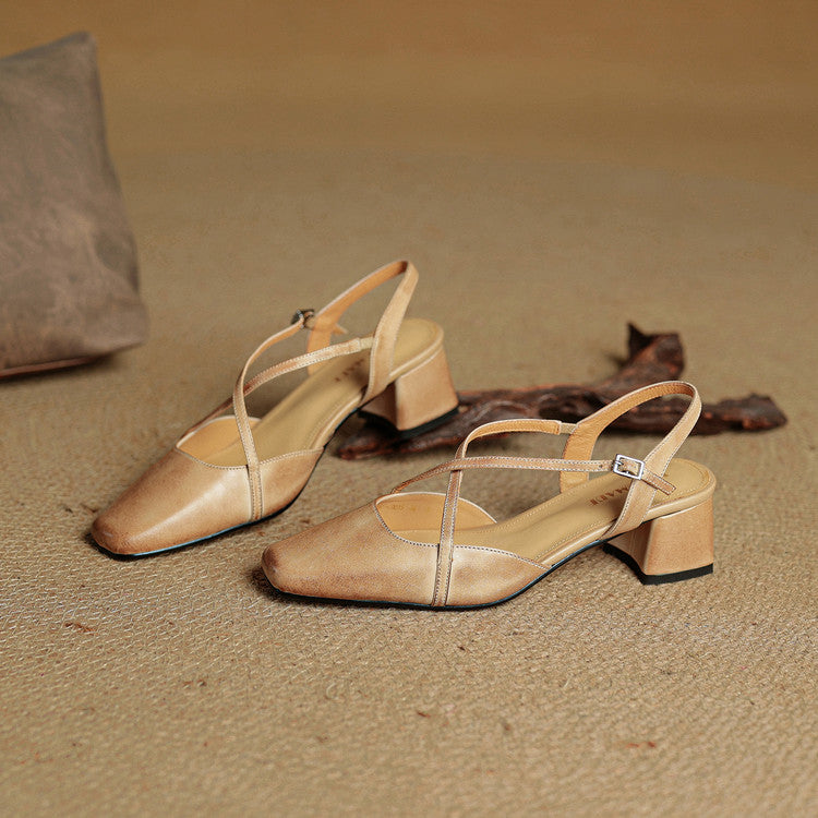 Elegant block-heel evening heels for women | Cecelia - 14