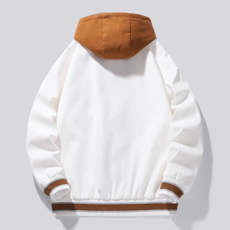 Hooded Varsity Style Jacket Stylish for Men | Beckford