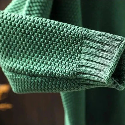 Textured High Neck Sweater Cozy For Women | Elowira