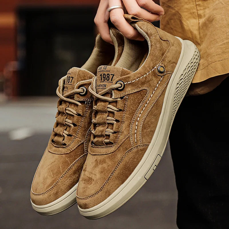 Classic suede casual trainers for men | 1987 - 12