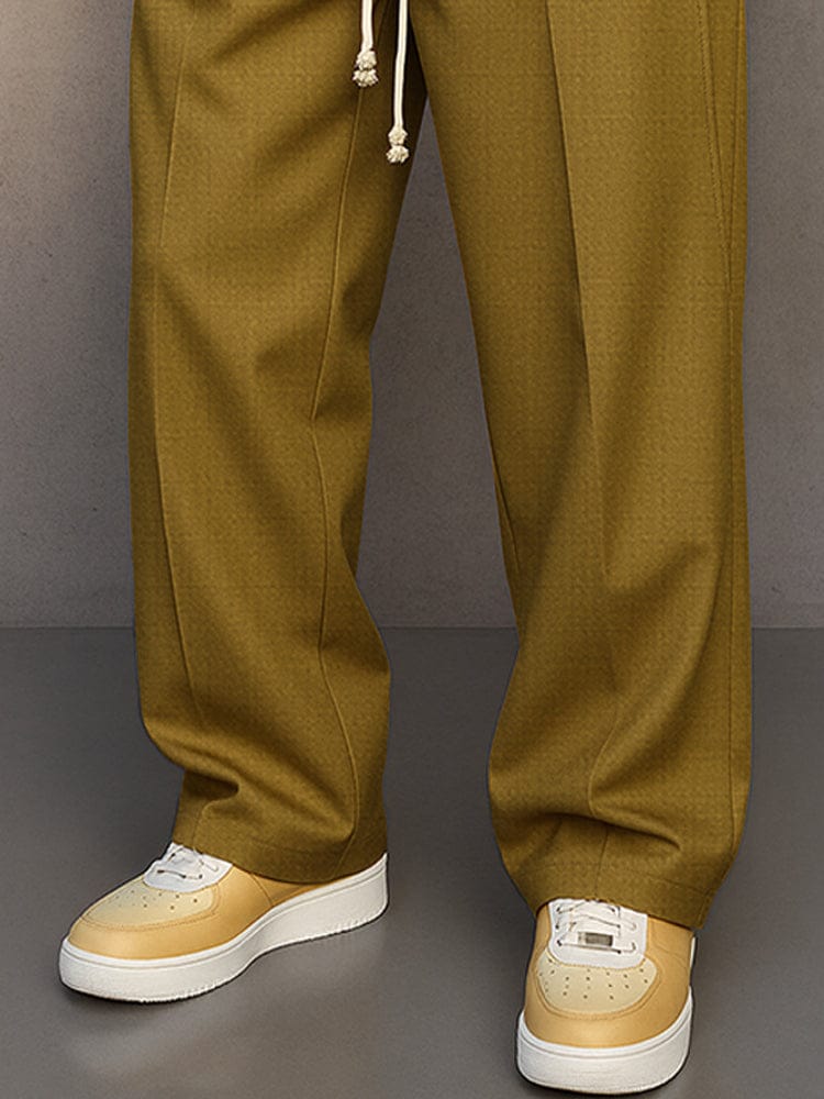 Relaxed Drawstring Trousers Versatile For Men | Caelan