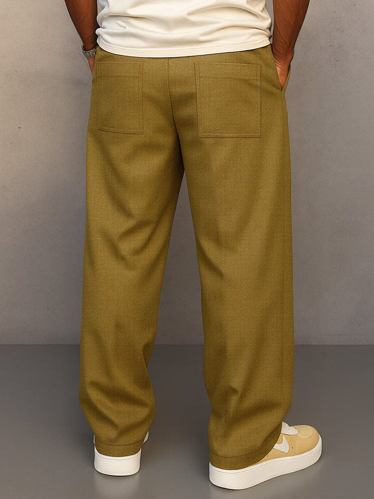 Relaxed Drawstring Trousers Versatile For Men | Caelan