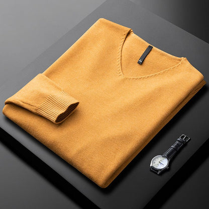 Classic V-Neck Sweater Cozy for Men | Ashton