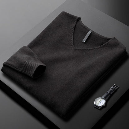 Classic V-Neck Sweater Cozy for Men | Ashton