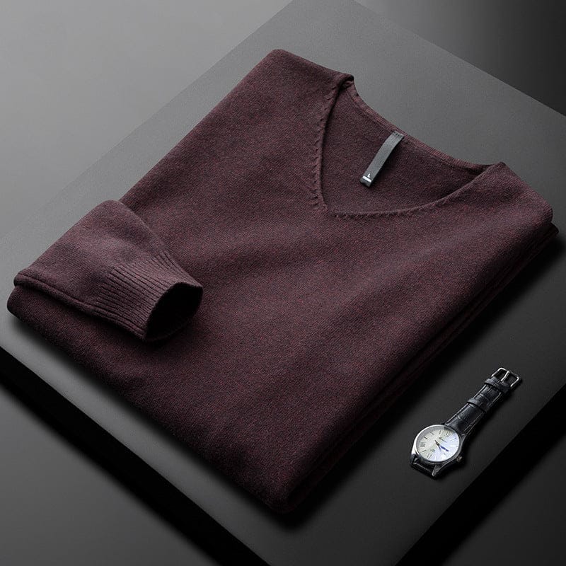 Classic V-Neck Sweater Cozy for Men | Ashton