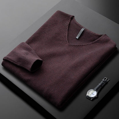 Classic V-Neck Sweater Cozy for Men | Ashton