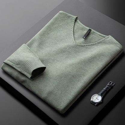 Classic V-Neck Sweater Cozy for Men | Ashton
