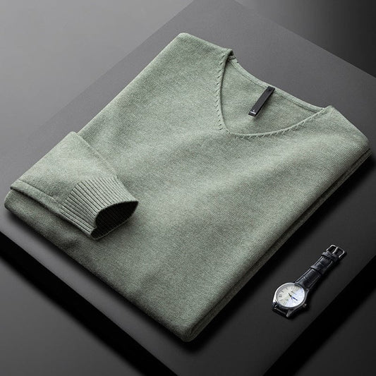Classic V-Neck Sweater Cozy for Men | Ashton