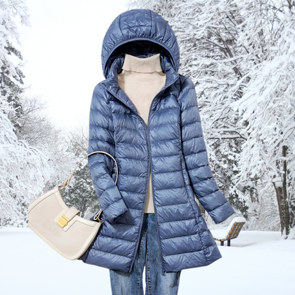 Lightweight Hooded Puffer Coat Stylish For Women | Arlena