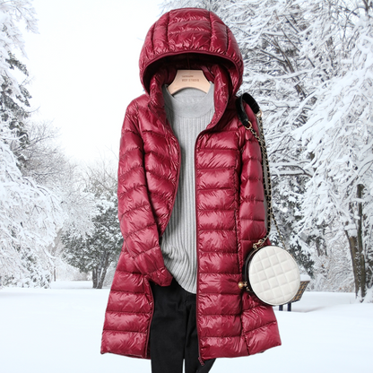 Lightweight Hooded Puffer Coat Stylish For Women | Arlena