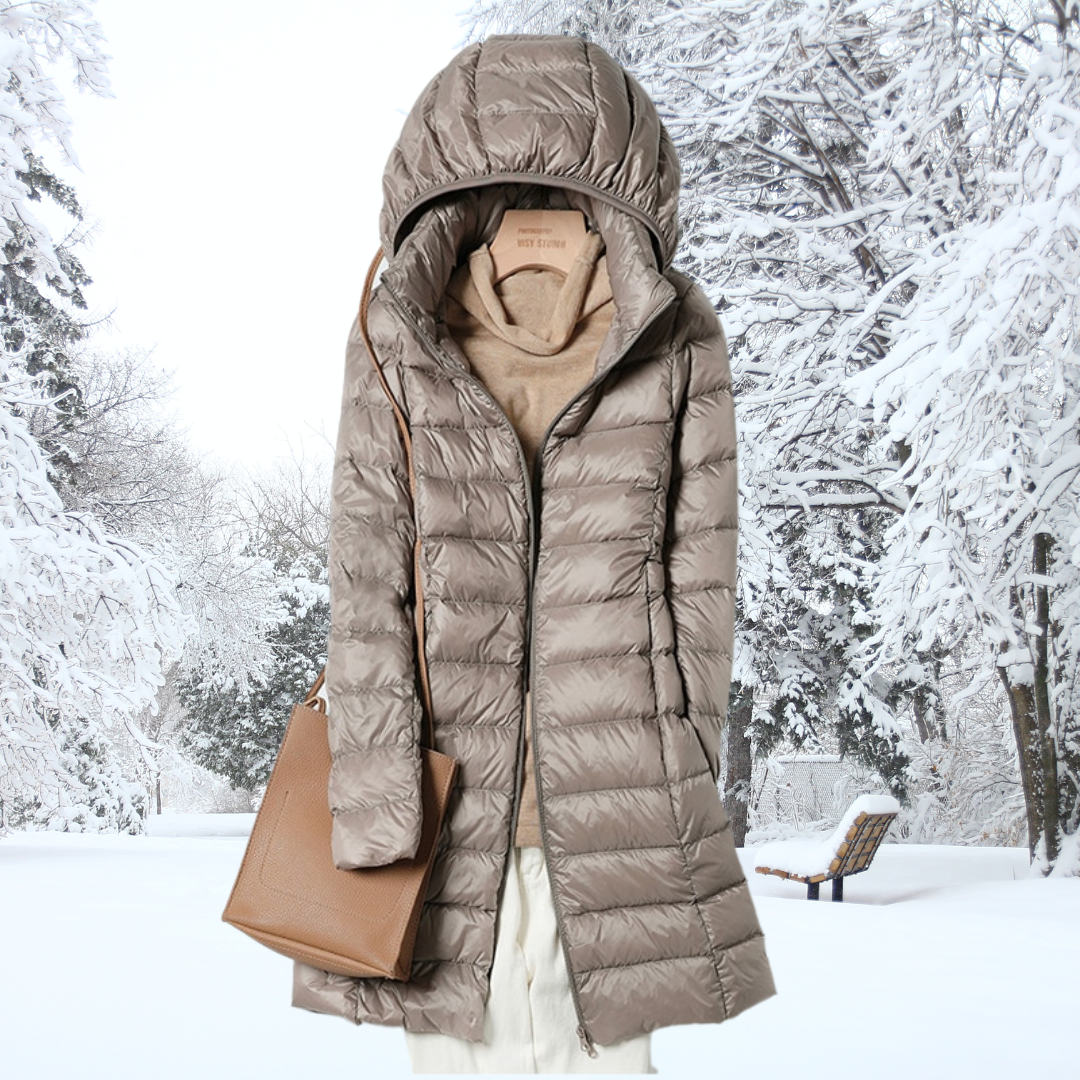 Lightweight Hooded Puffer Coat Stylish For Women | Arlena