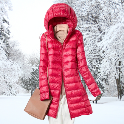 Lightweight Hooded Puffer Coat Stylish For Women | Arlena