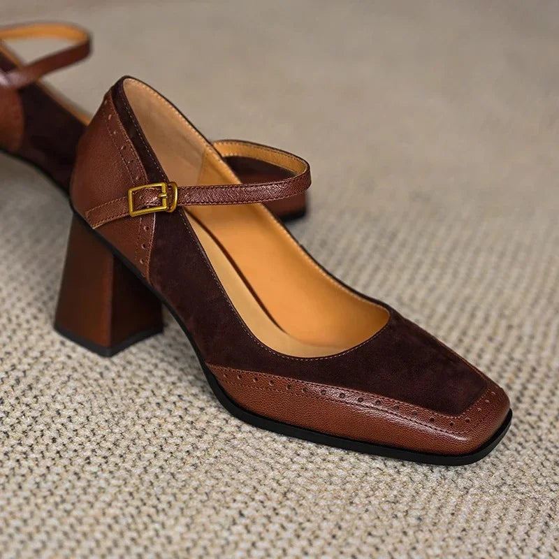 Elegant block-heel evening heels for women | Terra - 4