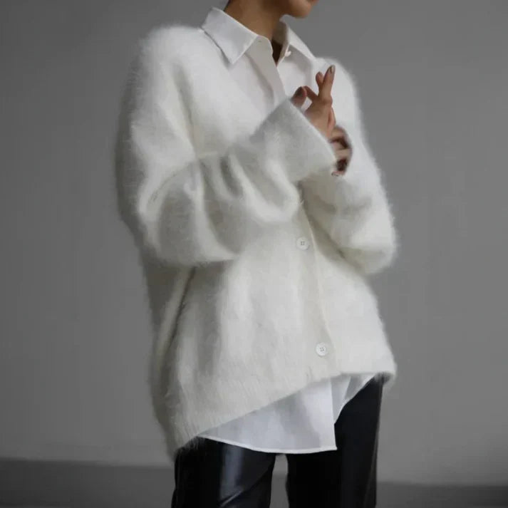 Soft cashmere button-up cardigan for men | Ella - 5