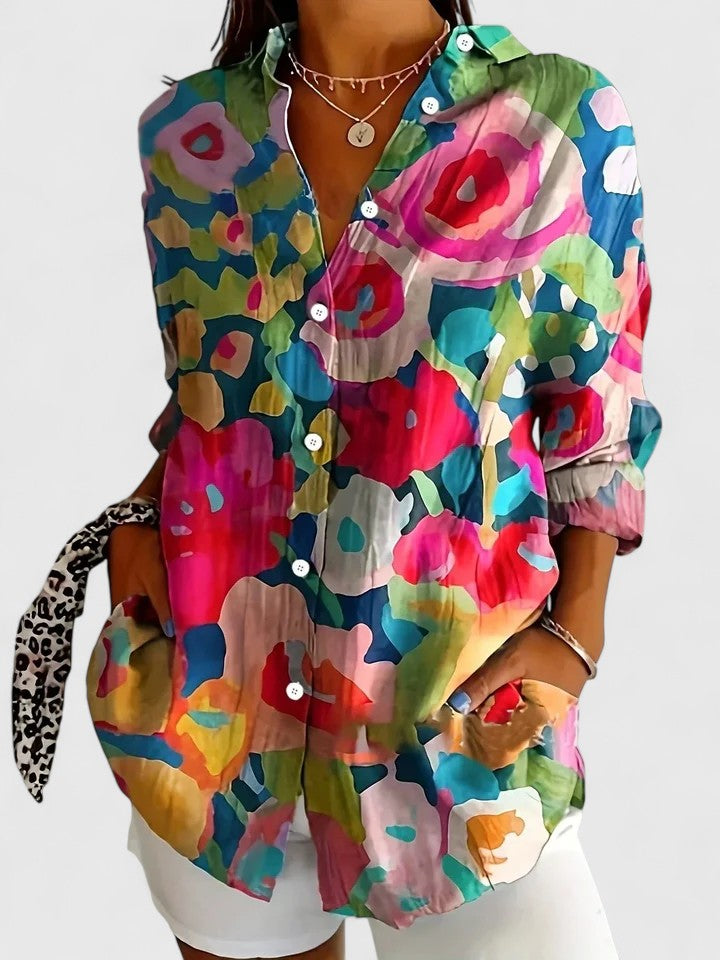 Elegant relaxed everyday blouse for women | Anica - 5