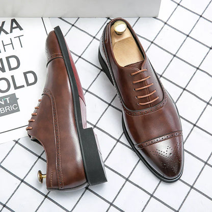 Classic Cap Toe Brogue Oxford Shoes Refined For Men | Sterling