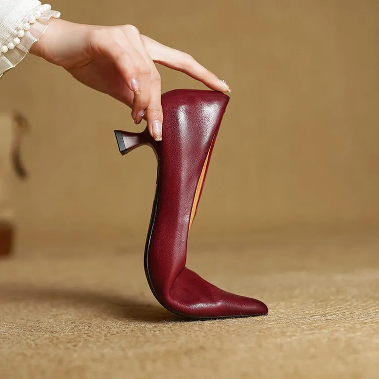 Elegant block-heel evening heels for women | Anok - 3