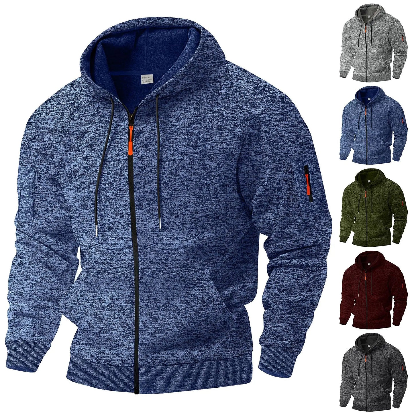 Modern stylish warm fleece jacket for men | Arvion -6
