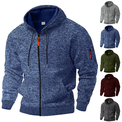 Modern stylish warm fleece jacket for men | Arvion -6