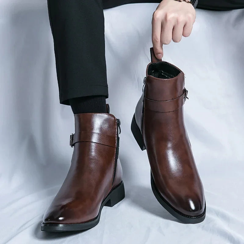 Classic leather chelsea boots for men | Sergio - 1