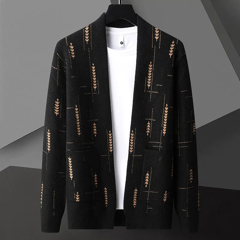 Classic cosy open-front cardigan for men | Vendici - 2