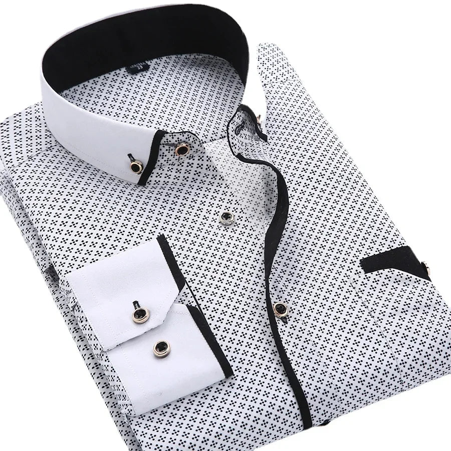 Long Sleeve Button Down Shirt Classic For Men | Brent