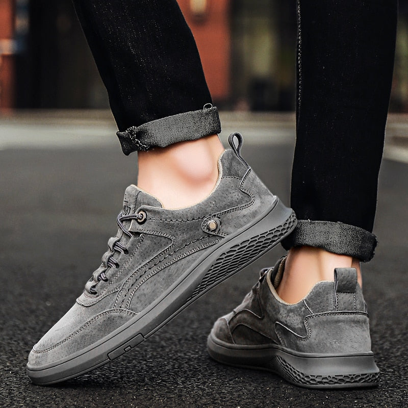 Classic suede casual trainers for men | 1987 - 4