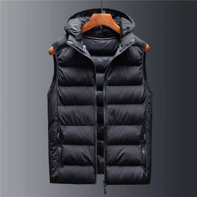 Hooded Quilted Gilet Stylish for Men | Rowan
