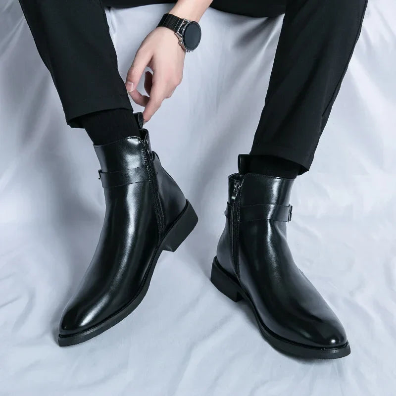 Classic leather chelsea boots for men | Sergio - 14