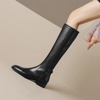Genuine leather classic boots for men | Adeline - 6