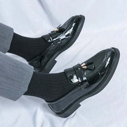 Classic leather slip-on loafers for men | Lorenzo - 14