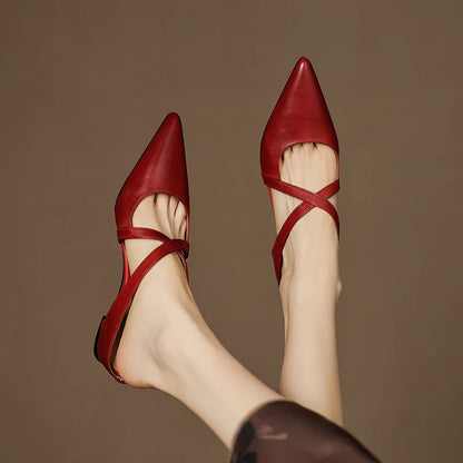 Classic leather slip-on loafers for women | Aluna - 5