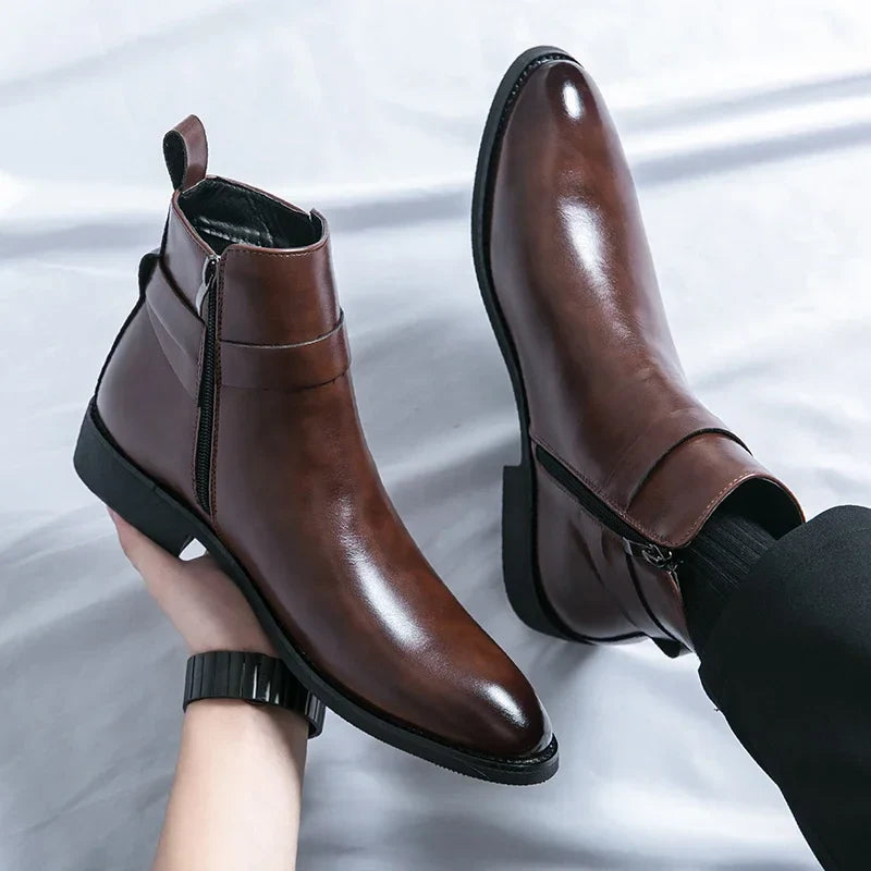 Classic leather chelsea boots for men | Sergio - 5