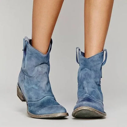 Classic block heel ankle boots for women | Paloma -3