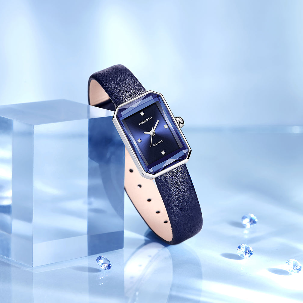 Classic leather strap wristwatch for women | Aurora - 9