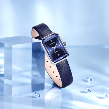 Classic leather strap wristwatch for women | Aurora - 9