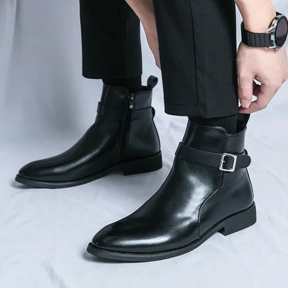 Classic leather chelsea boots for men | Sergio - 15